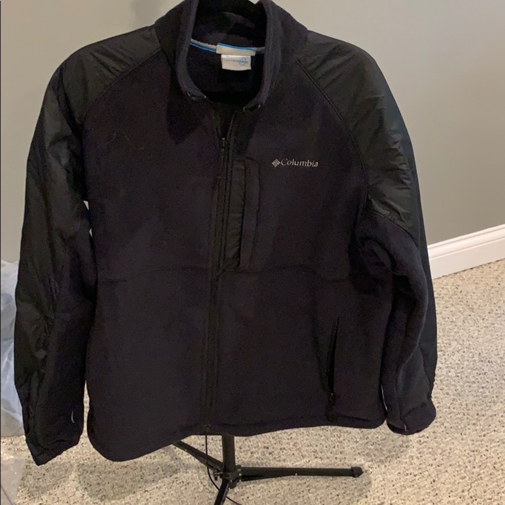 Sz XL Columbia black winter fleece jacket